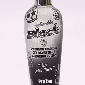 pro tan unbelievably black dark bronzing lotion