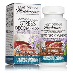 Host Defense Mushrooms Myco Botanicals Stress Decompress 60 Caps