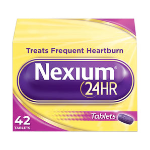 Nexium 24HR Acid Reducer Heartburn Relief Tablets With Esomeprazole Magnesium - 42 Ct