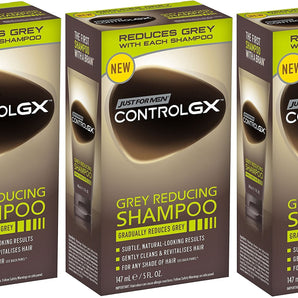 Just For Men Control Gx Shampoo 5 Ounce Grey Reducing (147ml) (3 Pack)