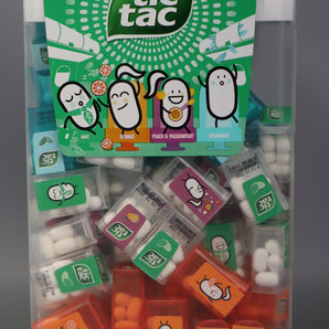 TIC TAC Travels Box with 60 Mini Boxes -Mint, Orange, Spearmint, Peach & Passion