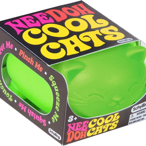 Nee Doh Cool Cats Squishy Fidget Ball, Novelty Toy, Multiple Colors, Children Ages 3+