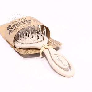 Beauty Eco-Friendly Material Hairdressing Styling Comb Soft Pins Wet and Dry Hair Combs Massage Comb Hair Brush BEIGE