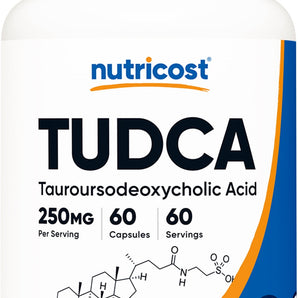 Nutricost Tudca 250mg, 60 Capsules (Tauroursodeoxycholic Acid) - Gluten Free, Non-GMO Supplement