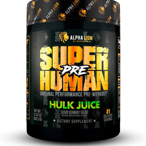 Alpha Lion Superhuman Pre Workout, The OG of Strength, Energy, and Performance 21 Servings Hulk Juice