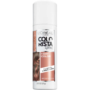 L'Oreal Paris Colorista 1 Day Hair Color Spray, 02 Rose Gold, 2 oz