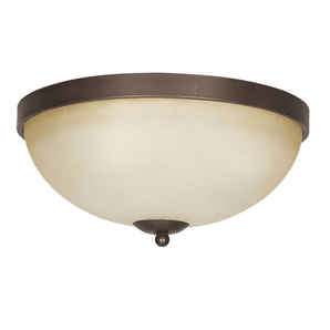 Sunset Lighting F5258 Provano 3 Light 300 Watt 15" Wide Flush Mount Ceiling Fixt - Tique