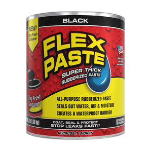 Flex Paste, Super Thick Rubber Paste, 3 lb, Black