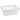 YBM Home Plastic Storage Basket Bin and Drawer Organizer, 11.5” x 8” White