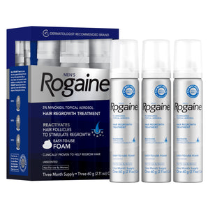 Men's Rogaine 5% Minoxidil Foam Treatment, 3-Month Supply