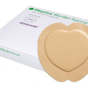 Mepilex Border Sacrum - 7.2" x 7.2" - Box of 5