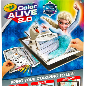 Crayola Color Alive 20, Frozen Coloring Book Set With App, 16 Pages