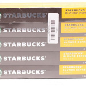 Starbucks by Nespresso, Blonde Roast Espresso (50-count single serve capsules) 5 pack of 10 capsules