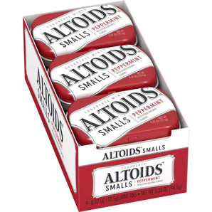 Altoids Smalls Peppermint Sugarfree Mints, 0.37 ounce (9 Packs)