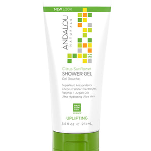 Andalou Naturals Shower Gel, Citrus Sunflower, 8.5 Oz
