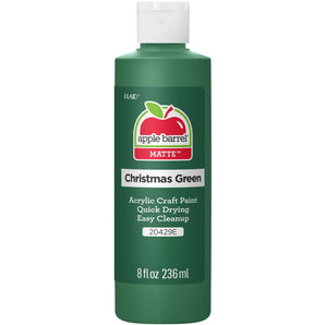 Apple Barrel Acrylic Craft Paint, Matte Finish, Christmas Green, 8 fl oz