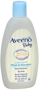 Aveeno Baby Daily Moisture Body Wash & Shampoo, Oat Extract, 8 fl. oz