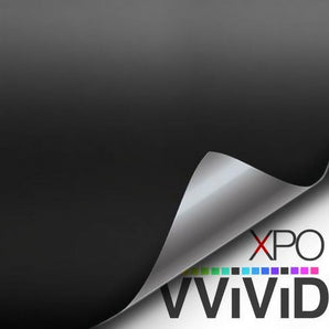 Black Matte Car Wrap Vinyl Roll with Air Release 3MIL-VViViD8 (1.5FT X 5FT)