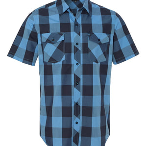 Burnside B9203 Mens Buffalo Plaid Woven Shirt