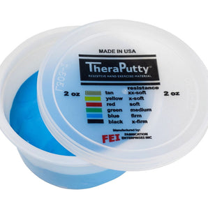 CanDo TheraPutty Standard Hand Exercise Putty For Rehabilitation, Exercises, Hand Therapy, Occupational Therapy, Hand Strengthening, Improve Motor Skills, Stress Relief 4 oz Green Medium