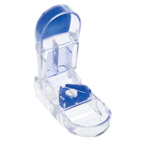 Carex Apex Plastic Pill Splitter and Cutter with Retracting Safety Guard, Multi-Colored