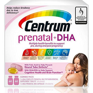 Centrum Prenatal+Dha Combo 120 Count