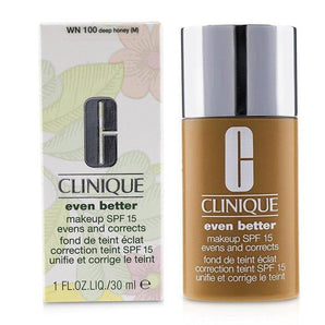 Clinique  1 oz Even Better Makeup SPF15 Dry Combination to Combination Oily - WN 100 Deep Honey