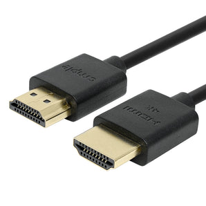 Cmple - Ultra Slim High Speed HDMI Cable HDMI 2.0 HDTV Cable - Supports Ethernet 3D 4K and Audio Return - 6 Feet