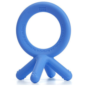 Comotomo Silicone Baby Teether, Blue, 1.75x Inch (Pack of 1) Blue 1.75x Inch (Pack of 1)