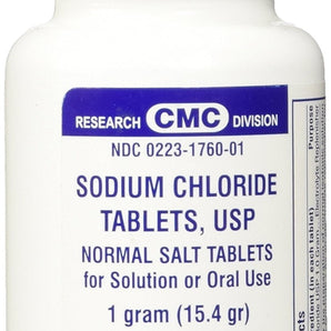 Consolidated Midland Corp Sodium Chloride Tablets 1 Gm, 100 ea