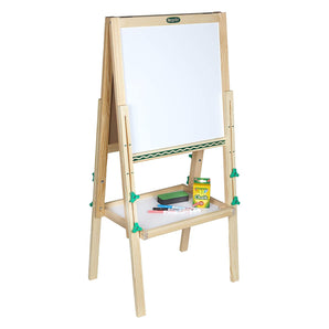 Crayola Kids Mini Wooden Art Easel & Supplies, Toddler Toys, Gift for Kids, Ages 3, 4, 5, 6