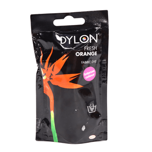 DYLON Hand Dye, Fabric Dye Sachet for Clothes, Soft Furnishings and Projects, 50 g - Fresh Orange