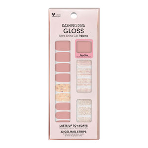 Dashing Diva GLOSS Ultra Shine Gel Palette, After Glow, 32ct