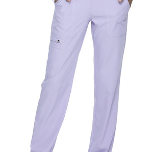 Elle Scrubs Pant for Women Mid Rise Straight Leg Pull-on EL130P, XL Petite, Lilac Sand