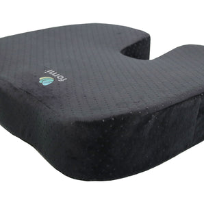 Extra Thick Coccyx Orthopedic Memory Foam Seat Cushion by FOMI Care  Black Large Cushion For Car or Truck Seat, Office Chair, Wheelchair  Back Pain Relief