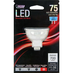 Feit MR16 GU5.3 LED Bulb Warm White 75 Watt Equivalence 1 pk