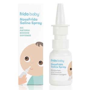 Frida Baby NoseFrida Saline Spray,Saline Nasal Spray to Soften Nasal Passages for Use Before NoseFrida The SnotSucker Saline Spray 1.7oz