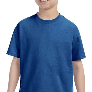 Hanes Youth Ultimate ComfortSoft Tagless T-Shirt, Deep Royal, Large, Style, 5450