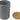 Home Basics Honeycomb Large Ceramic Canister, Grey