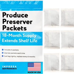 Impresa 6-Pack of FreshFlow Equivalent to P1KC6R1 / W10346771A Compatible Replacement Produce Preserver Packets