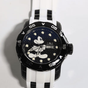 Invicta Men's Disney 23765 Black/White Silicone Quartz Dress Watch