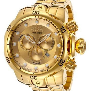 Invicta Men's Venom Reserve Chronograph 18K Gold Plated Steel Gold-Tone Dial