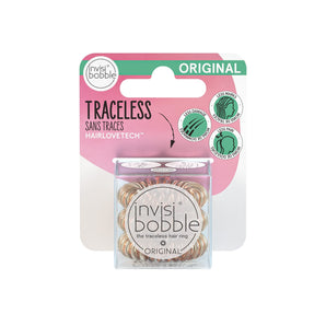 Invisibobble Original, Traceless Hair Ring, Bronze Me Pretty, 3 Pack