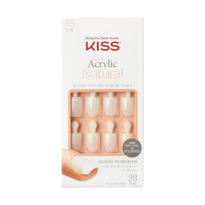KISS Salon Acrylic Nude French Nails - Breathtaking