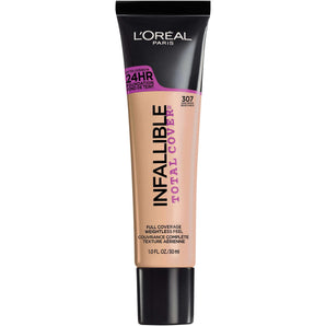 L'Oreal Paris Infallible Total Cover Liquid Foundation, Sand Beige, 1 fl oz