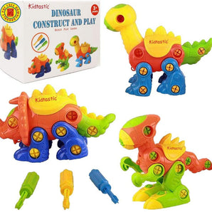 Lavinya Dinosaur Toys, STEM Learning (106 pieces), Take Apart Fun (Pack of 3), Construction Engineering Building Play Set For Boys Girls Toddlers, Best Toy Gift Kids Ages 3yr – 6yr, 3 Years and Up