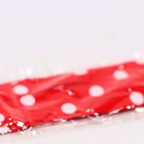 Lux Accessories Red White Polka Dot Tie Stretch Headband Head Band