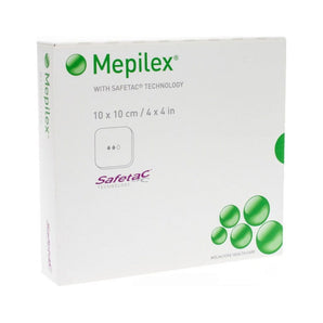 Mepilex Soft Silicone Foam Dressing 4 in x4 in box of 5 - By Molnlycke