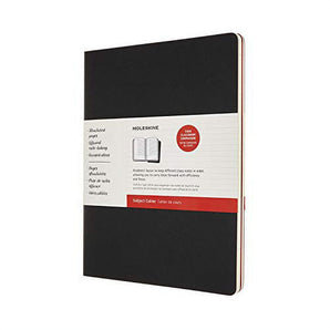 Moleskine Subject Cahier Journal, XXL, Black, Cranberry Red (8.5 X 11) Paperback