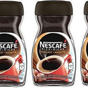 Nescafe Instant Coffee Hazelnut, 100g/3.5oz, 3-Pack {Imported from Canada}